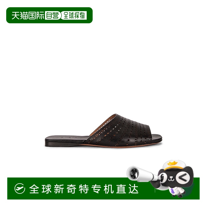 1h可退 香港直邮Alaia 女士 Vienne 皮质凉拖 AA3M020CK029