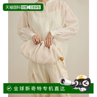 2025A 1h可退 日本直邮ROPE 女士 高品质羊革绳纹褶饰中型手拿包
