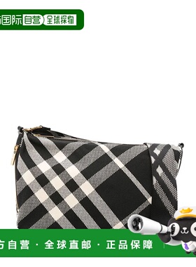 香港直邮BURBERRY 女士单肩包 8087625 AW2024 黑色 Burberry Med
