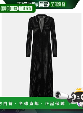 1h可退 香港直邮NILI LOTAN 女士 Zera 洞洞针织棉质长款连衣裙