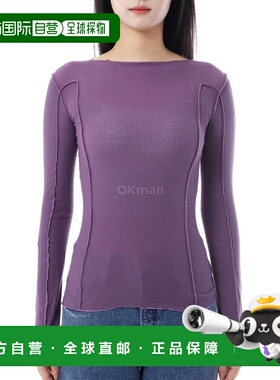 韩国直邮Baserange Omato 长袖 T 恤（威尼斯紫色）(TTOML-CR-AU2