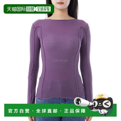 韩国直邮Baserange Omato 长袖 T 恤（威尼斯紫色）(TTOML-CR-AU2