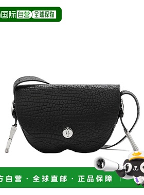 香港直邮BURBERRY 女士斜挎包 80755111 CO 黑色 Chess 学院风单