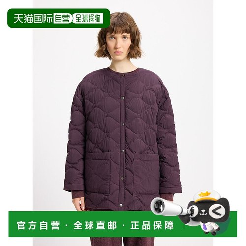 自营欧洲直邮Pyrenex Sienna 酒红色女士轻薄羽绒服