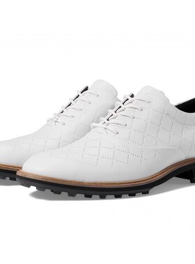 ECCO Golf Classic Hybrid Hydromax 高尔夫球鞋 白色牛皮
