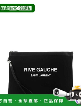 香港直邮SAINT LAURENT 男士手拿包 58136996NAE 1070 CO 黑色