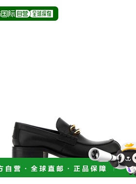 香港直邮Lanvin 朗雯 女士 Medley 黑色皮质乐福鞋 FWSHGL02CARBA