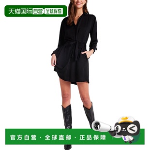 Bella 美国奥莱直发新款 Dahl系带套头衫 黑色 连衣裙 自营