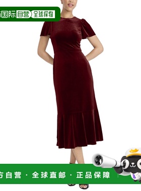 自营Maggy London Midi Dress - red 美国奥莱直发