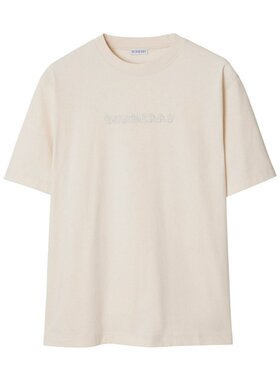 BURBERRY 男士T恤 80978741 AW2024 白色 徽标短袖T恤