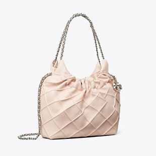 香港直邮TORY BURCH汤丽柏琦FLEMING系列女士迷你羊皮格纹手提包