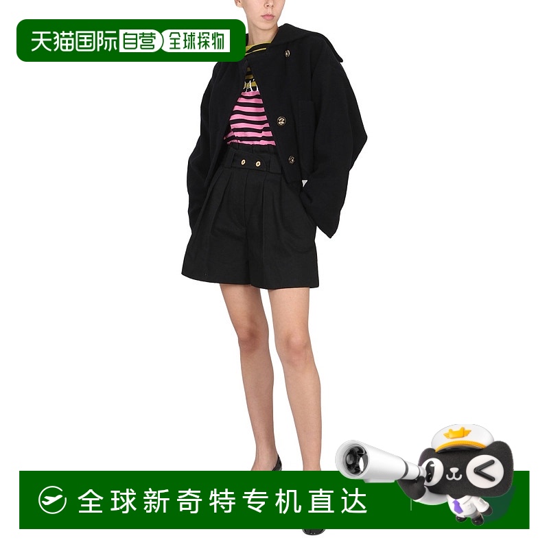香港直邮PATOU 女士短裤 TR0140081999B AW2021 黑色 DENIM SHORT