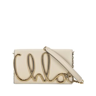 AW2024 CHLOé 女士手提包 C24WS514O3224Q 徽標單肩包 淺棕色
