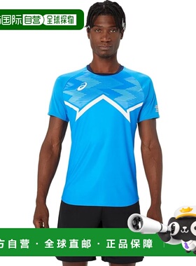 【日本直邮】亚瑟士 运动短袖T恤 2051A356 402(电光蓝)