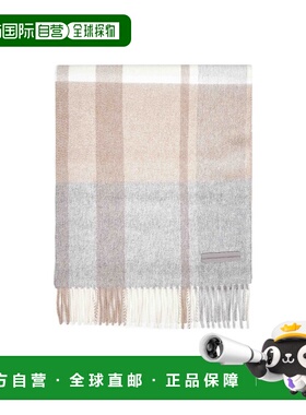 香港直邮Zegna 流苏围巾 Z2L02SA228G羊绒格纹