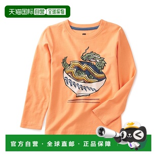 自营 Tea Collection Ramen Dragon Graphic T-Shirt - orange 美