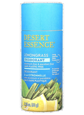 香港直邮沙漠精华,Deodorant, Lemongrass , 2.25 oz (63 g)正品