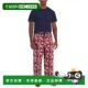 Set Mens Red 自营Club Blue Pajama Tropical Room Piece Sle