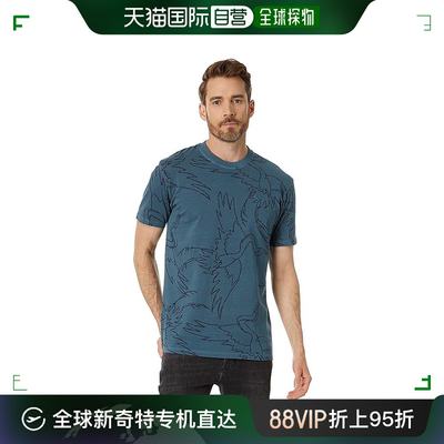 香港直邮潮奢 Superdry 极度干燥 男士 复古染色印花T恤