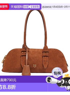 香港直邮PINKO 女士斜挎包 106169A2JHL17Q SS2026 棕色 'Bowling