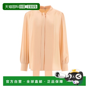 香港直邮Chloe 蝴蝶结上衣女装真丝长袖 C24AHT02004