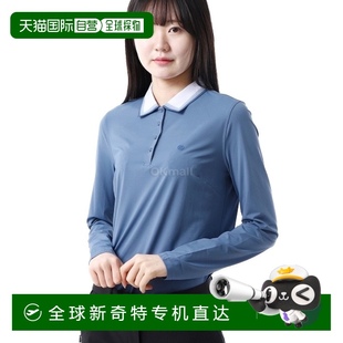 FORE POLO 韩国直邮G 罗纹领丝质科技尼龙长袖 衫 G4LF23K875B
