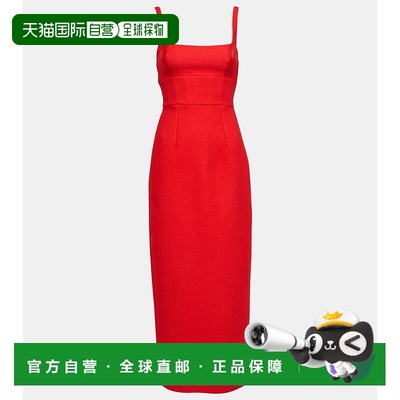 1h可退 香港直邮EMILIA WICKSTEAD 女士 Martel 泡泡纱中长连衣裙