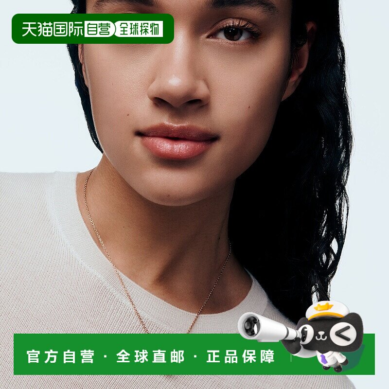 自营1h可退 欧洲直邮LV路易威登 Damier玫瑰金金属棋盘格吊坠项链