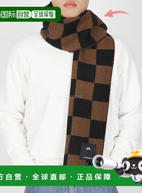 韩国直邮J.LINDEBERG 格纹围巾 (FMAC10199-E144) 围巾
