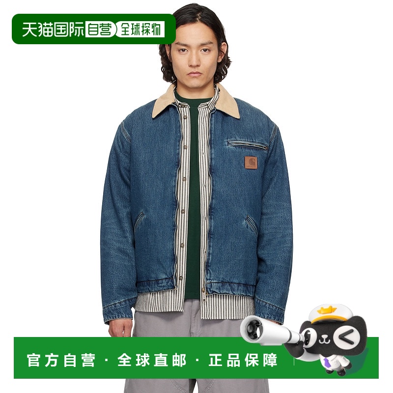 1h可退 香港直邮潮奢 CARHARTT WIP 男士 蓝色 OG Detroit 牛仔夹