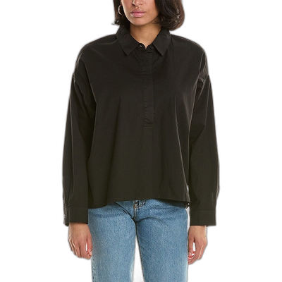 自营 Monrow 大衬衫 - 黑色 美国奥莱直发