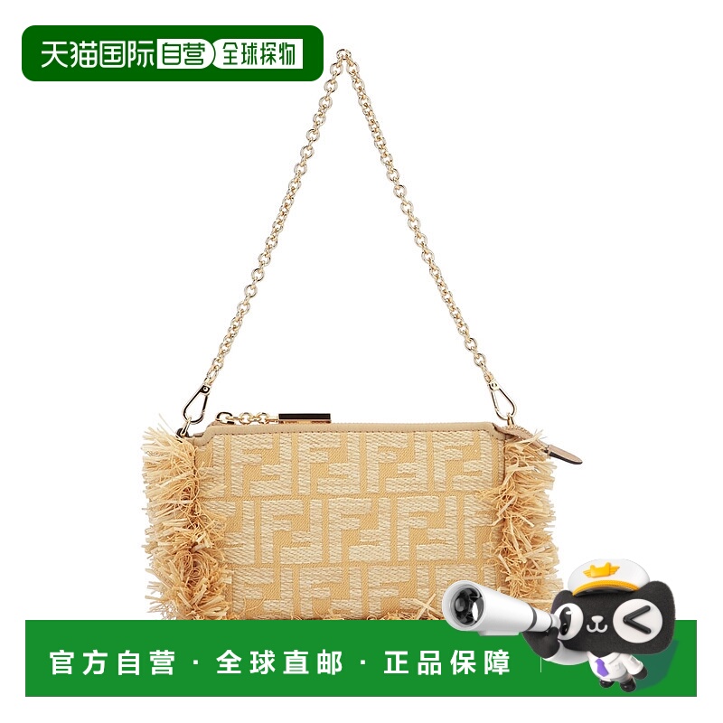 香港直邮FENDI 女士斜挎包 8BS073AV23F17A1 CO 花色 Ff Jacquard