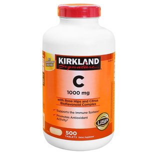 美国直邮Kirkland科克兰维生素C保持皮肤健康提高机体免疫1000mg