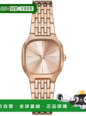 自营Skagen Women's Mellem Lille Rose gold Dial Watch - rose