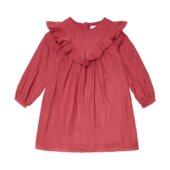 Chloe 003694 荷叶边滚边棉质连衣裙童装 蔻依 女童