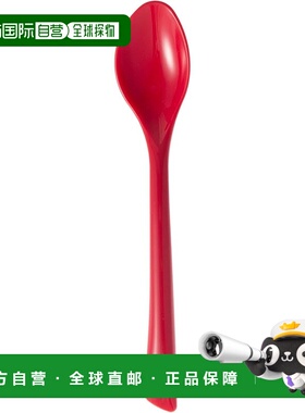 【日本直邮】Nagao Tsubamesanjo 叶形餐具勺子 大号 红色 12 件