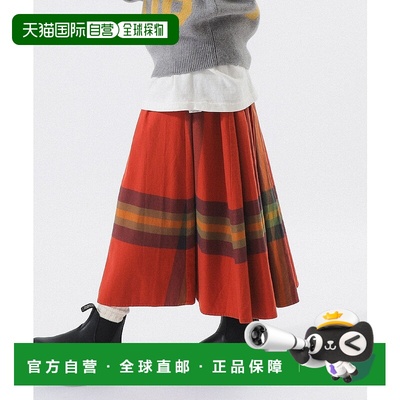 日本直邮BEAMS Big Tartan A字裙格子半身裙短裙