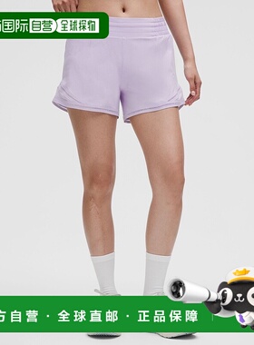 自营1h可退 欧洲直邮LULULEMON露露乐檬 Hotty Hot 高腰内衬短裤