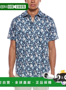 自营 Robert Graham Fresno经典合身梭织衬衫-蓝色 美国奥莱直发