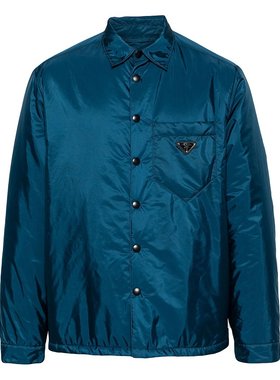 PRADA 男士衬衫 SC554MS2211WQ9F0AFC-0 SS2025 蓝色