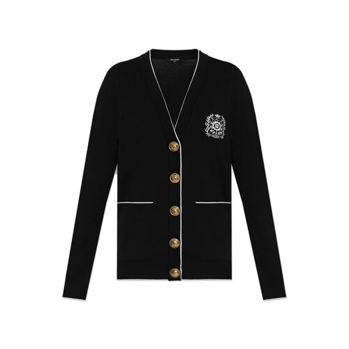 1h可退 香港直邮BALMAIN 女士针织衫 FF1KO003KI86EAB AW2025 黑
