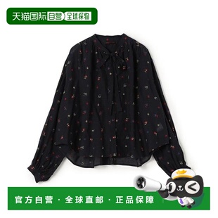 1h可退 日本直邮TOMORROWLAND 花卉刺绣蝴蝶结领衬衫上衣