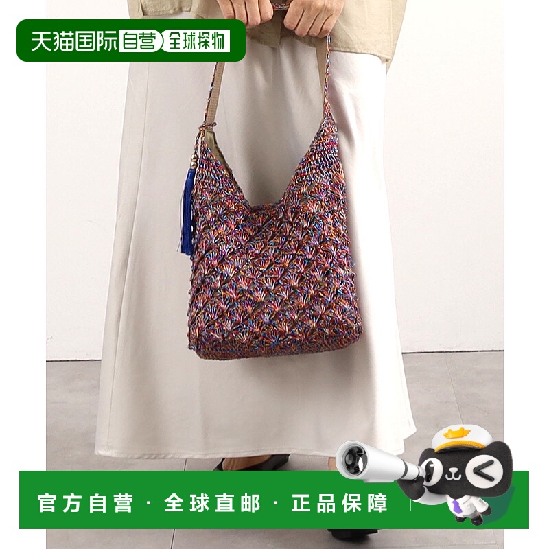 1h可退 日本直邮COOCO 女士金属感图案编织单肩包 2453112001