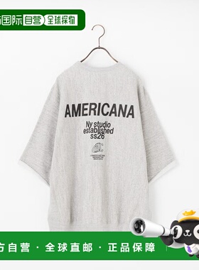 1h可退 日本直邮AMERICANA 女装 宽版剪裁反织卫衣 BRF-802A-2