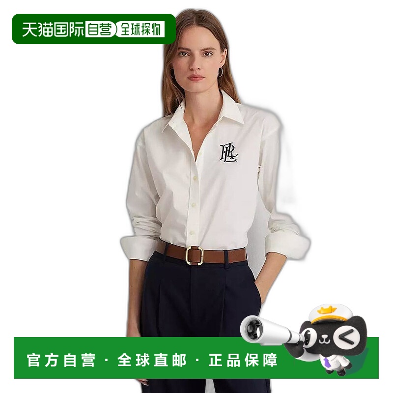 【美国直邮】RALPH LAUREN女士衬衫长袖宽松型 时尚舒适百搭女装