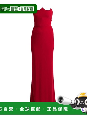 1h可退 香港直邮潮奢 mcqueen 麦昆 女士 长款连衣裙 red红色 舒