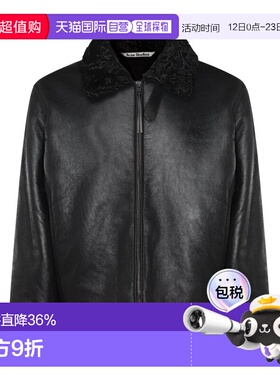 1h可退 香港直邮Acne Studios 艾克妮 男士 长袖皮夹克 B70147