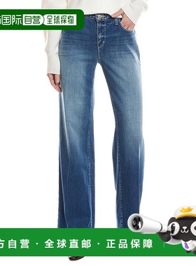 自营L'AGENCE Joanne Low-Rise Wide Leg Jean - pink 美国奥莱直