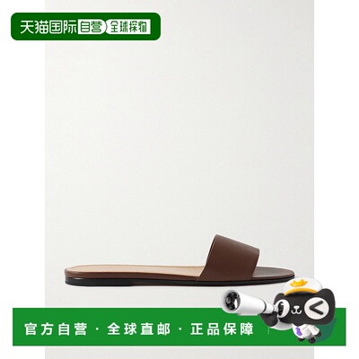1h可退 香港直邮The Row 女士 Signum 皮质凉拖 F1663L57AMOUSSE