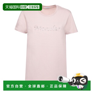 香港直邮MONCLER 女士T恤 8C0000989AUO529 SS2025 粉红色 Short